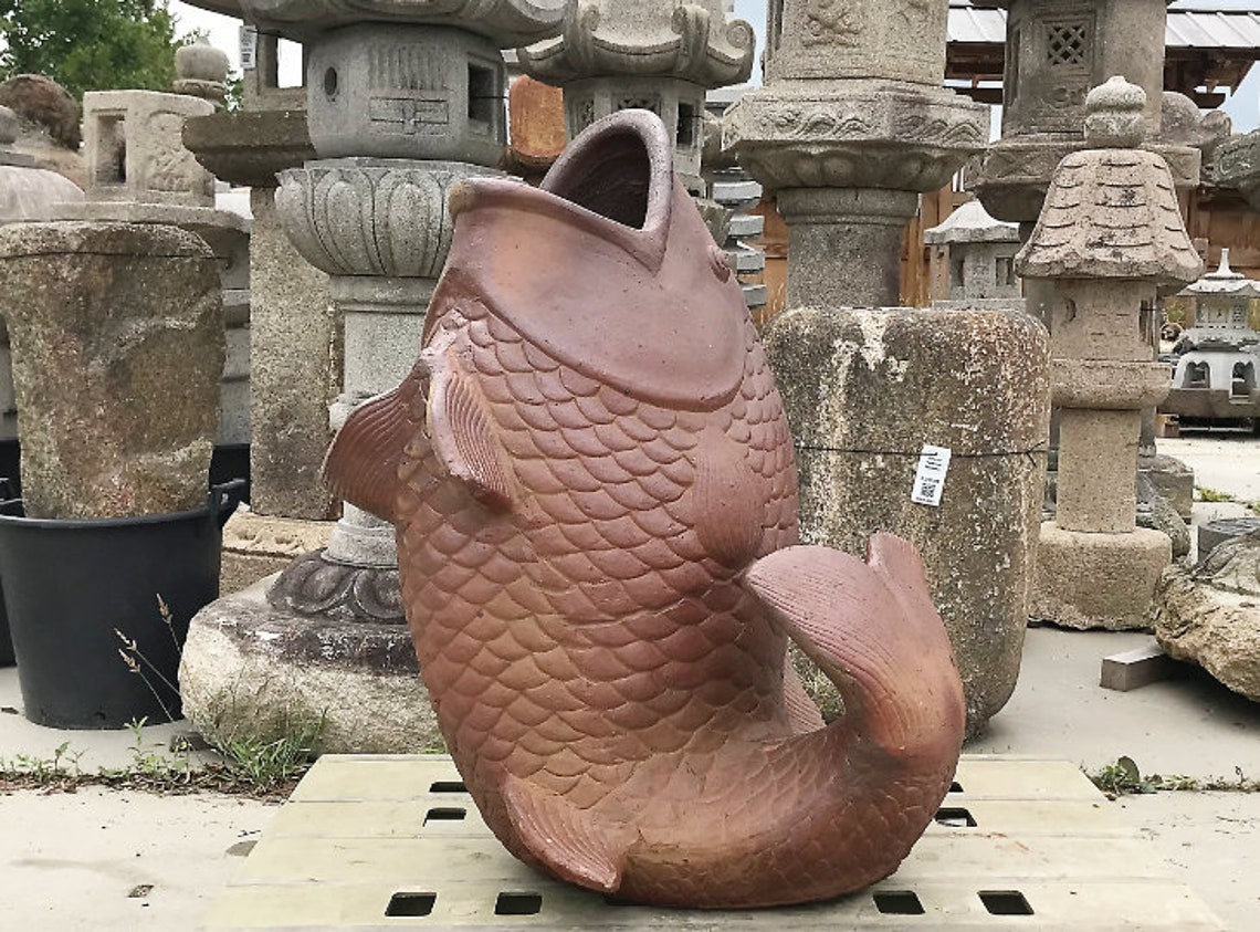Japanische Keramik Koi Karpfen Vase YO07010040 Etsy