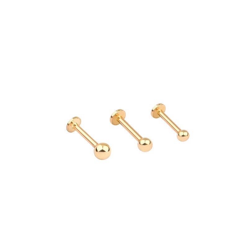 Ball Tragus Earring 14K Gold Tragus Piercing Cartilage - Etsy