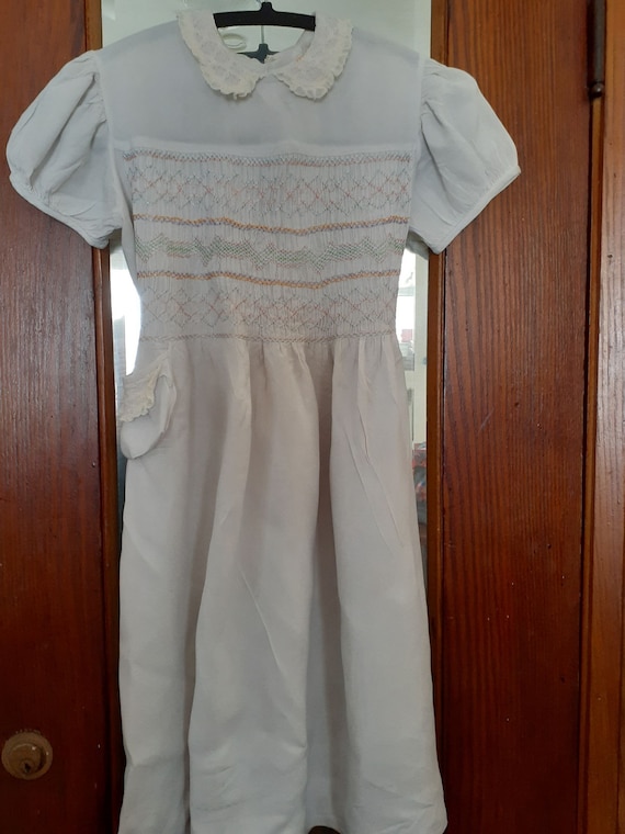 Child's Dress 1930s Smocked