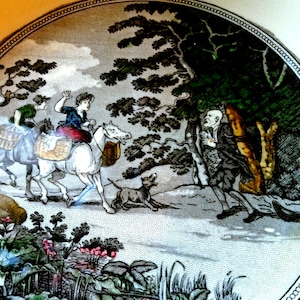 Dr. Syntax Adams Transferware Grand bol de service C1890s