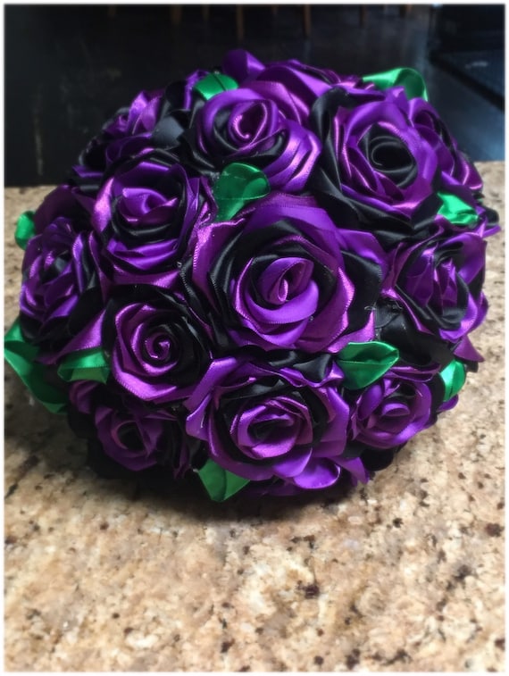 Ribbon Rose Bouquet Etsy