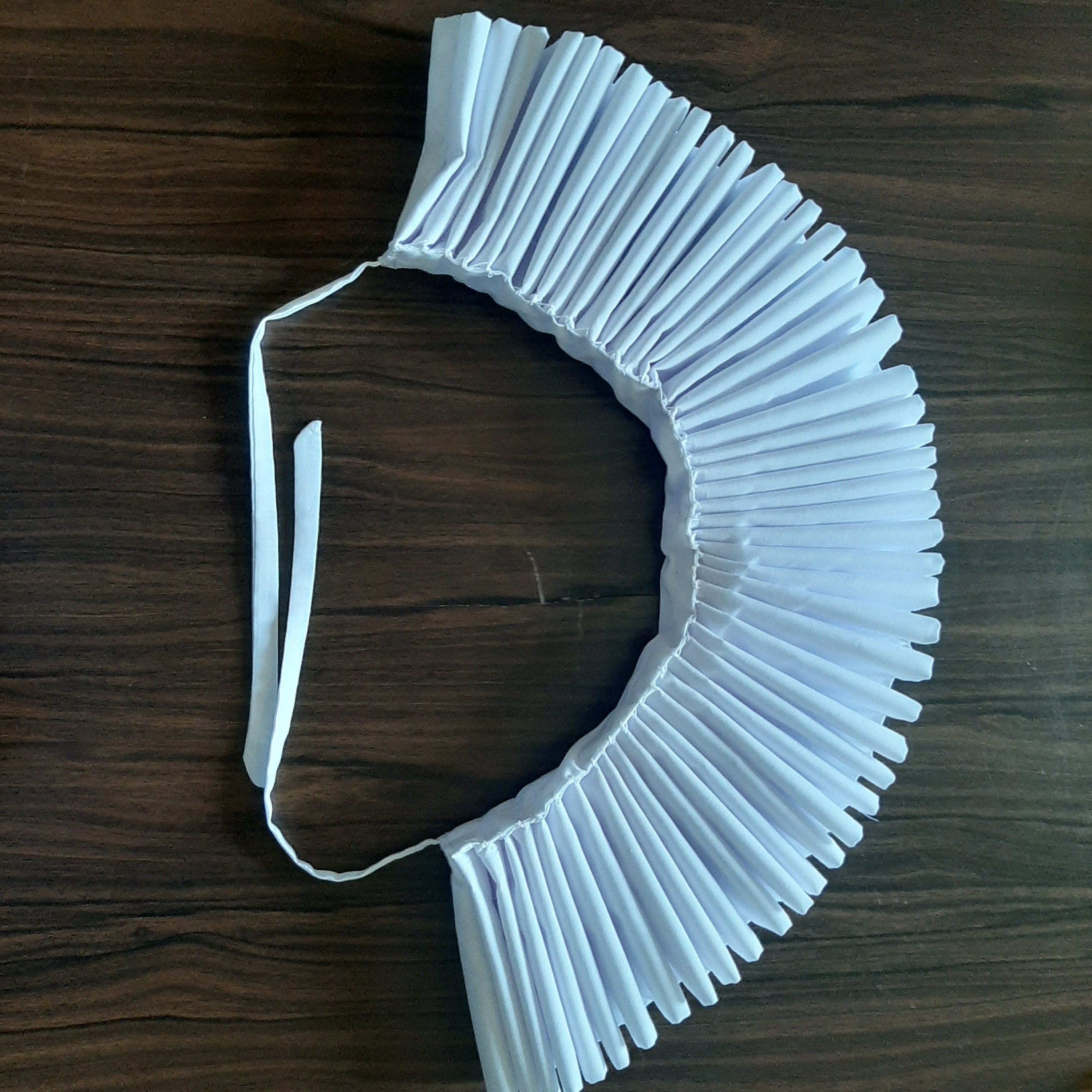 Neck Riff White Cotton Elizabethan Neck Ruff Renaissance Ruffled Collar ...