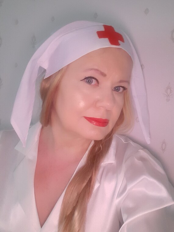 ww2 fancy dress ladies 1930s 1940ss WW1 Red Cross Nurse Hat Headdress Costume INCREASE