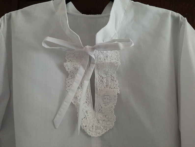 Herren Weißes Hemd Top Mittelalter Kavalier Tudor Viktorianisches Fancy Dress Kostüm M/L Bild 3