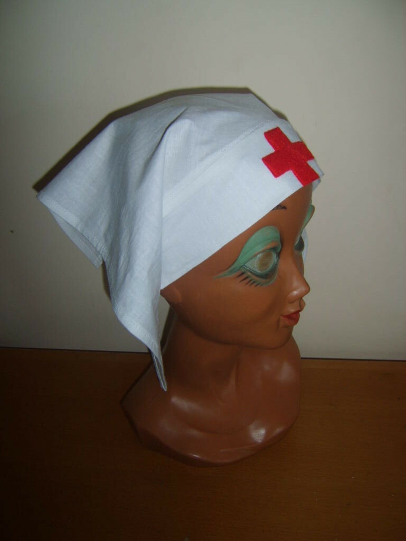 Ladies 1930s 1940sS WW1 WW2 Red Cross Nurse Hat Headdress Etsy