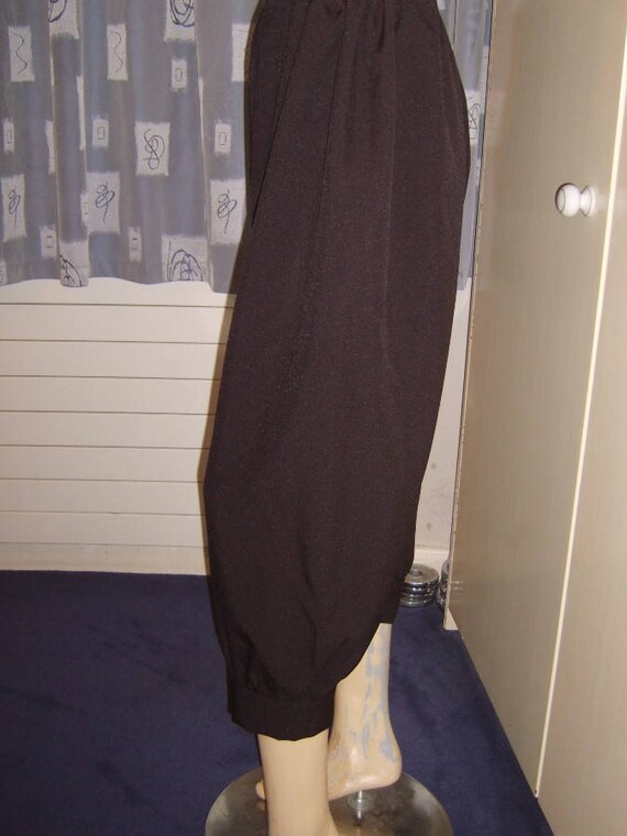 Size L Mens Black Breeches PIrate Tudor Peasant Victorian Period Trousers