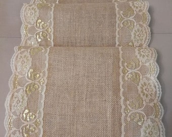 Spitze Tischläufer,Leinwand Tischläufer,Hochzeit Tischläufer