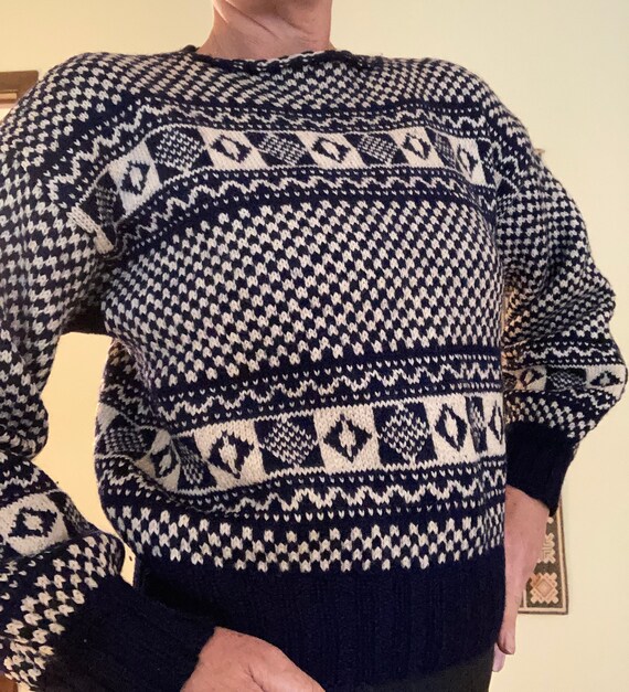Handmade wool Norwegian Sweater