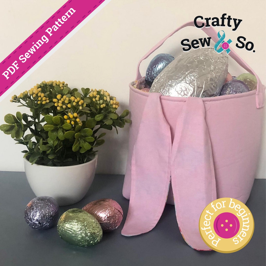 Easter Bunny Basket PDF Sewing Pattern Instant Download - Etsy