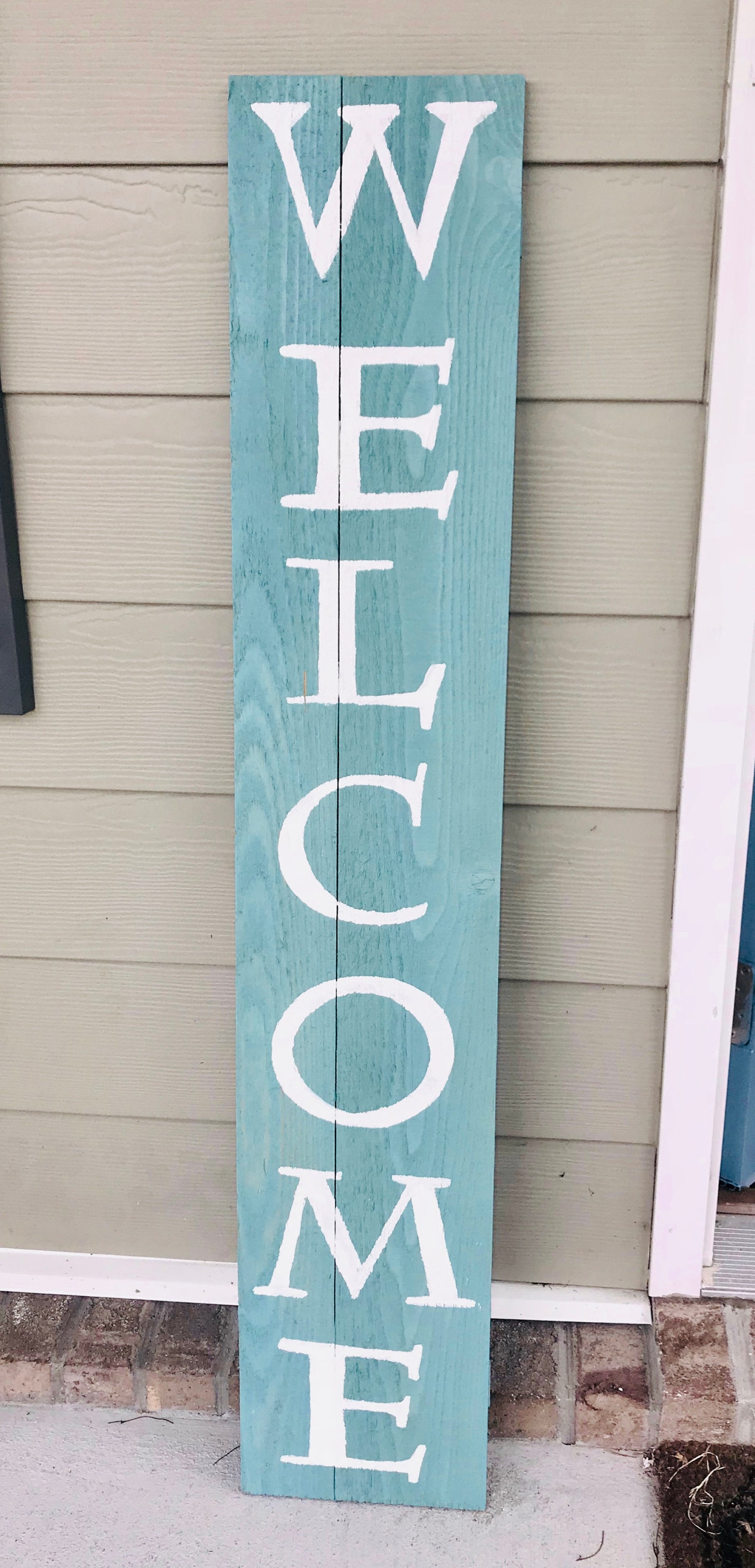 Rustic Leaning Porch Sign Etsy