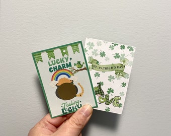 Scratch Offs St. Patrick's Day Scratch off Game Cards 10 pack, Pot of Gold, Leprechaun, Scratch stickers, Shamrocks, March 27, Coins, Penny