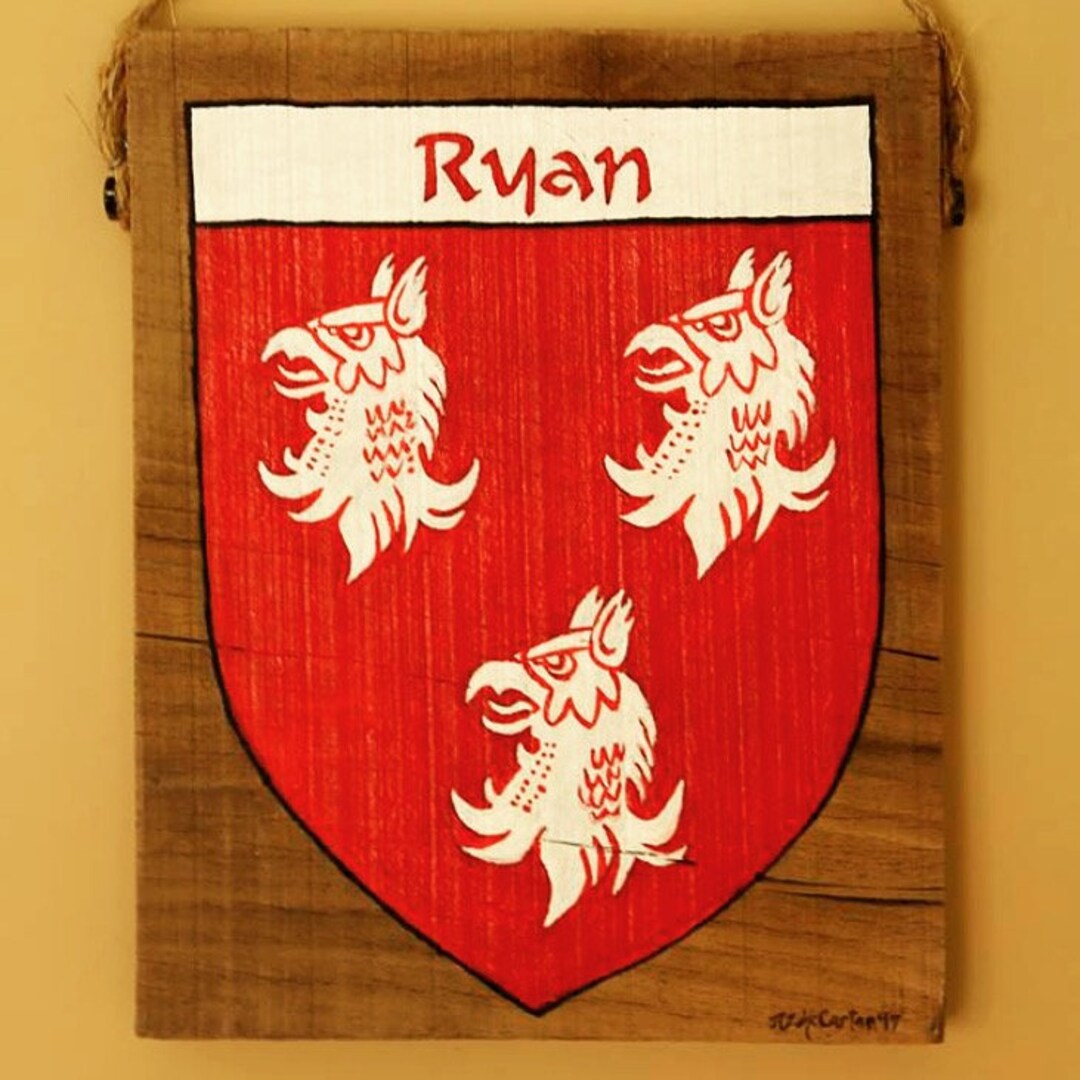Your Family Crest/coat of Arms Hand Painted in Oil on 100 Year Old