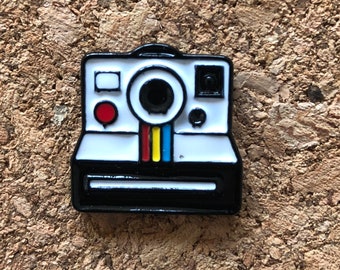 Camera Pin, Polaroid Camera Pins, Retro Pins, Enamel Pin, Lapel Brooch Pin, Lapel Pins, Charms, Photography Pins, Camera Brooch Pins, New
