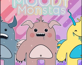 Moody Monstas - Sticker Packs