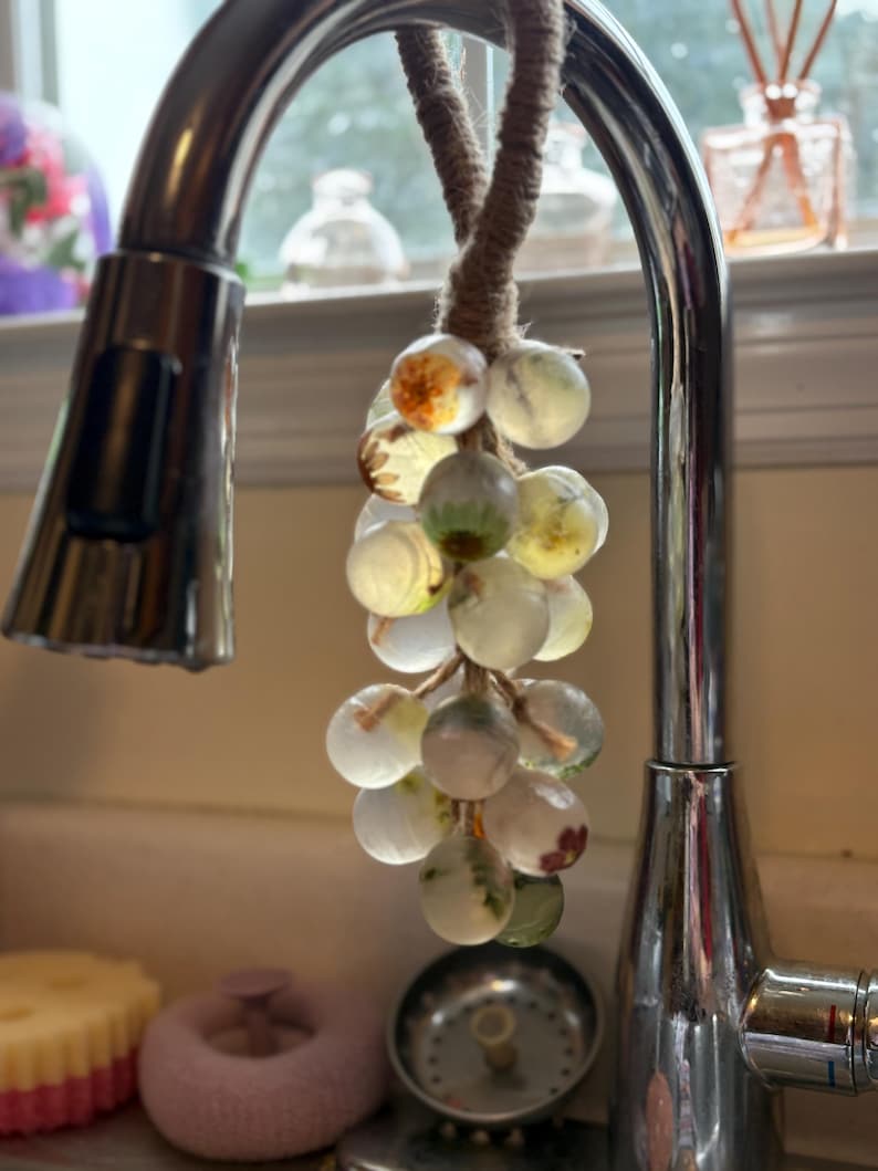 Handmade Grape Cluster Soap – Scented Glycerin Soap With Dried Flowers ...