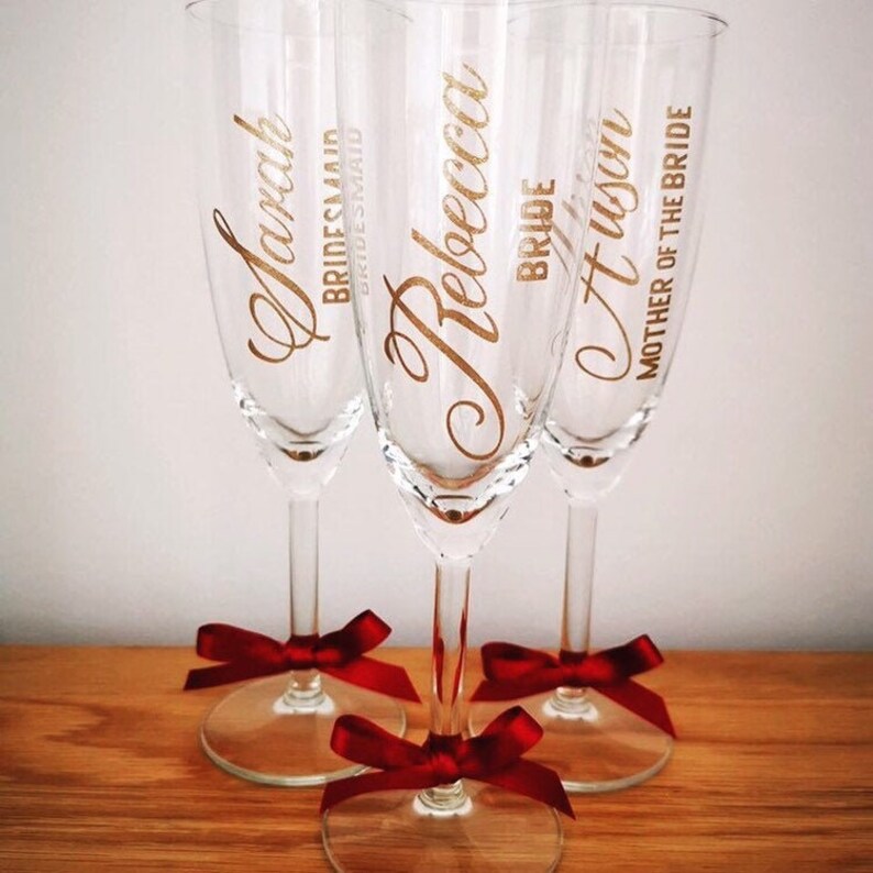 Champagne Flute Decals wine Glass Decal wedding Decals Etsy UK
