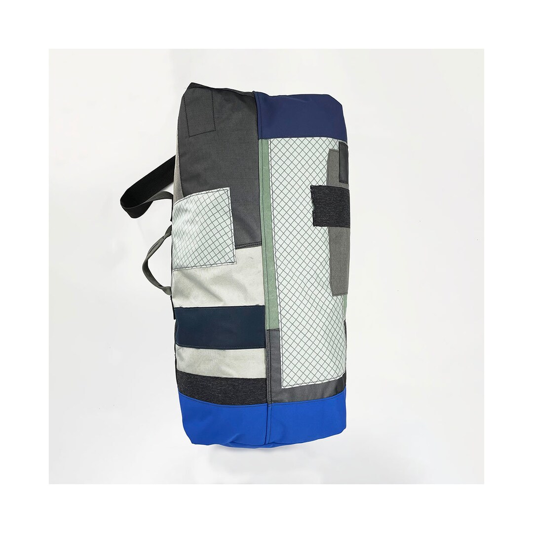 Boro Patchwork Duffle Nylon Canvas Duffel Bag Overnight Etsy