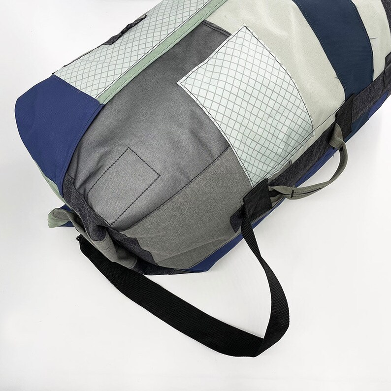 Boro Patchwork Duffle Nylon Canvas Duffel Bag Overnight Etsy