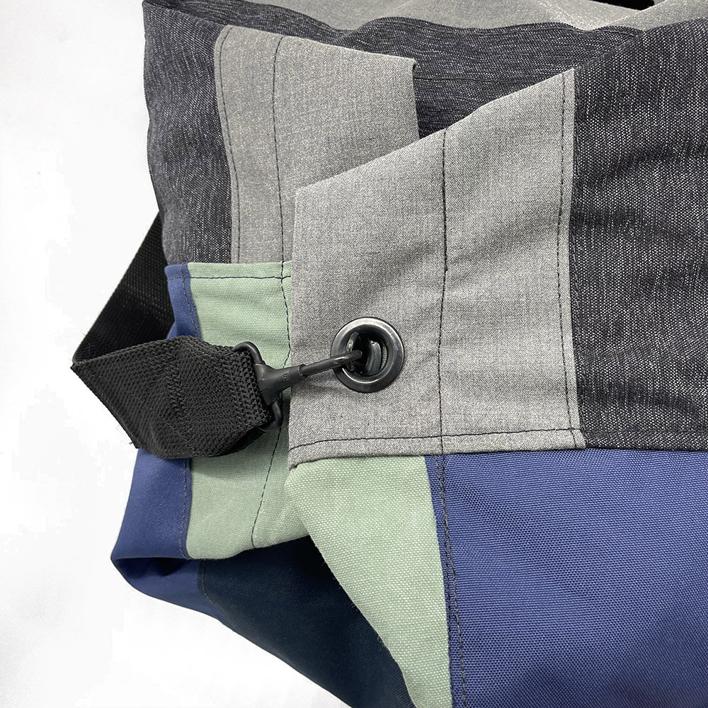 Boro Patchwork Duffle Nylon Canvas Duffel Bag Overnight Etsy