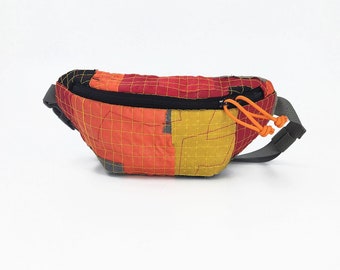 Waistpack | Fire | Zero Waste Bum Bag | Upcycled Fanny Pack | Crossbody Bag | Crossbody Purse | Made in USA