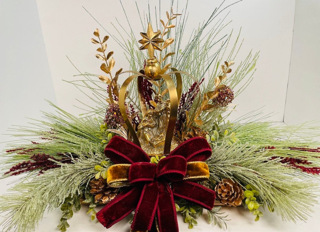 Christmas Centerpiece, Nativity Centerpiece, Christmas Table Decor