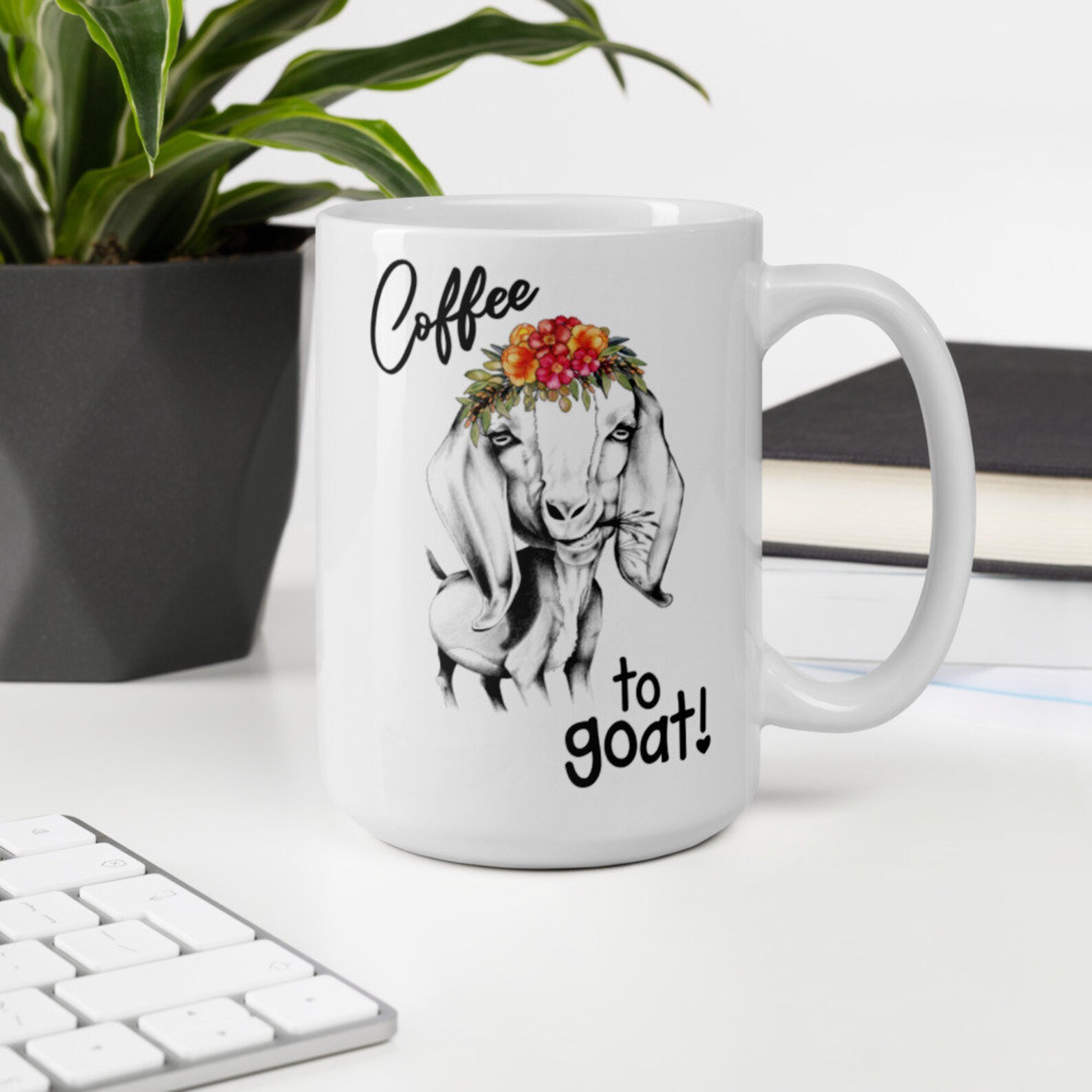 Coffee To Goat Coffee lovers Goat gift Funny Goat Mug Goat Etsy