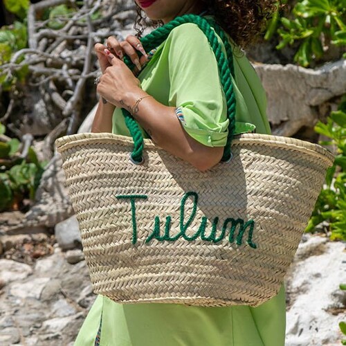 Personalized Bridesmaid Beach Bag Customized Straw Bag for Etsy