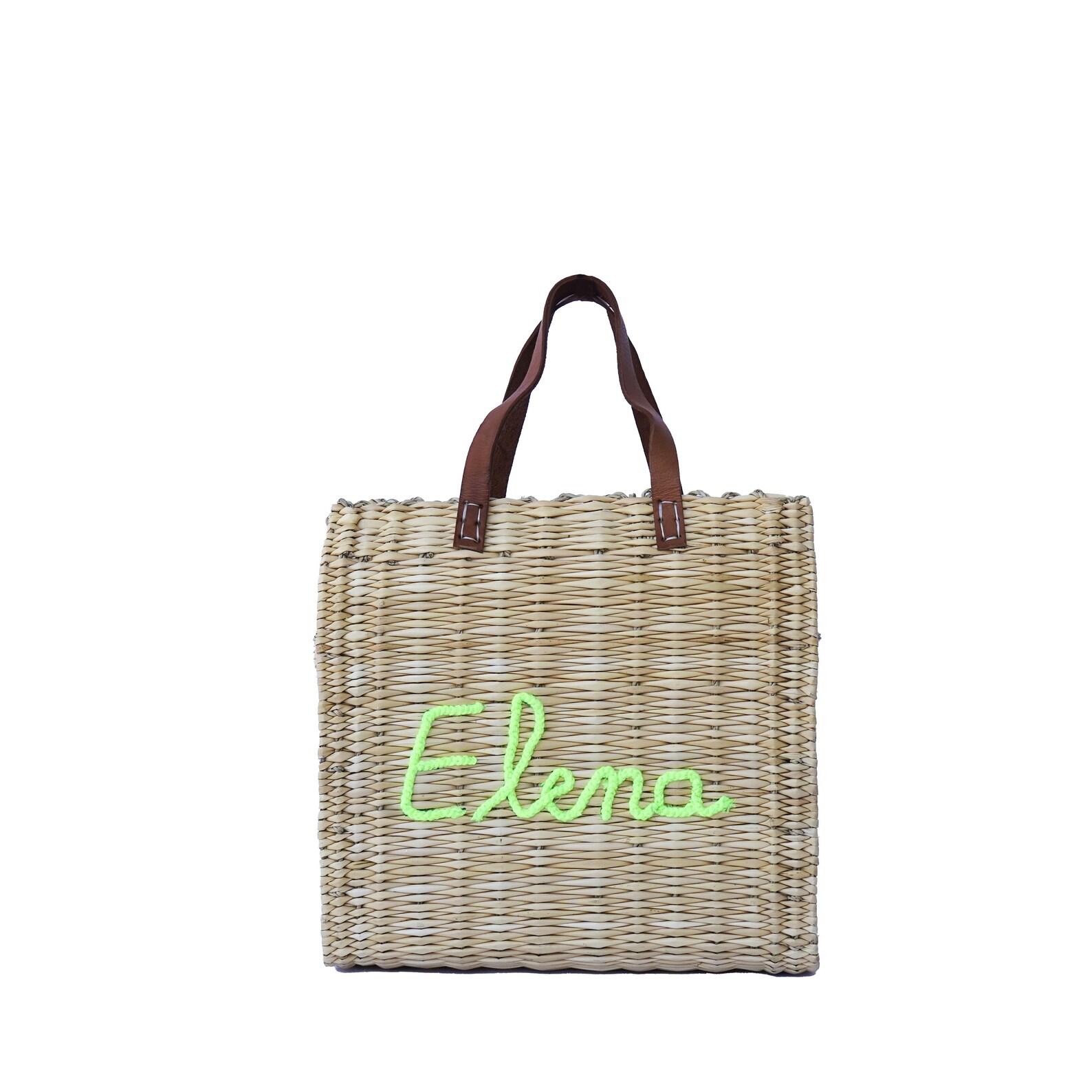 Customized Straw Beach Bag Monogrammed Bag for Bridal Etsy