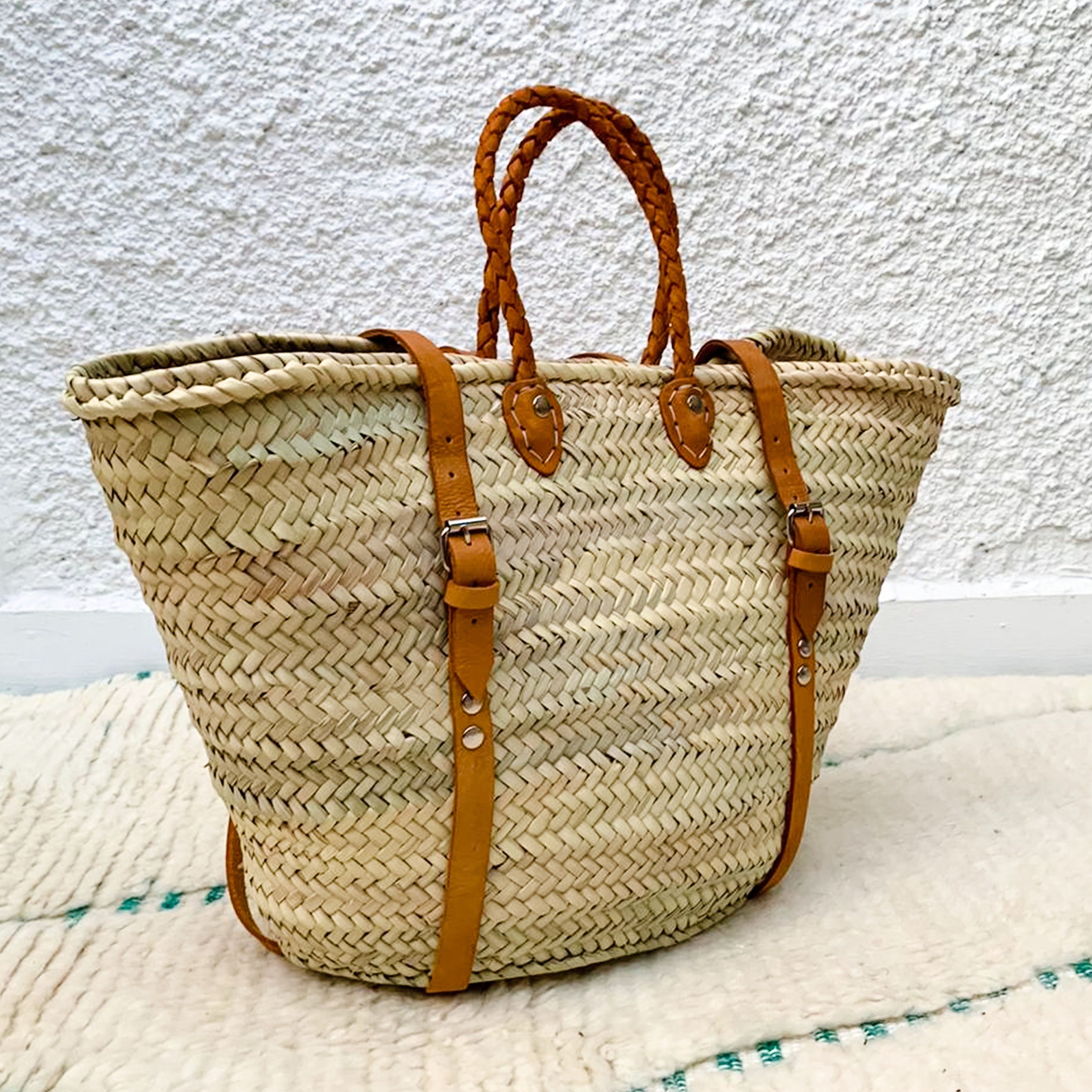 straw beach bag backpack