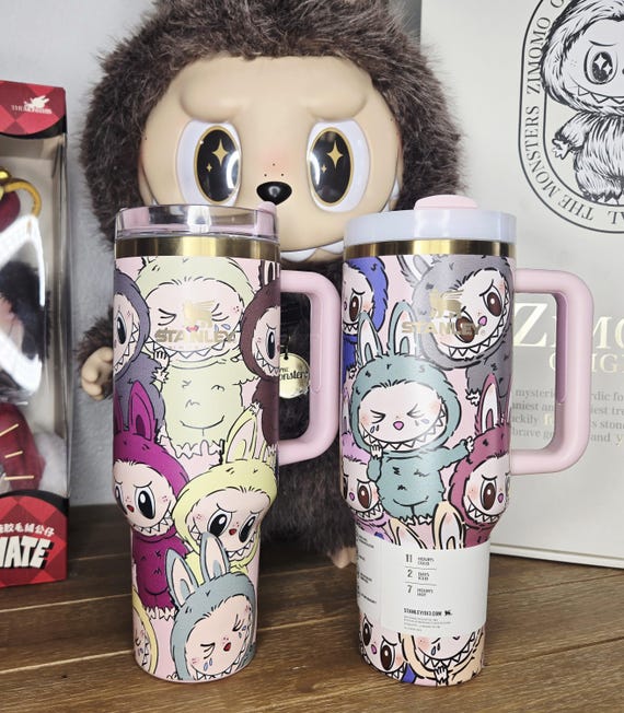 Monster | Labubu Stanley | Engraved Printed Inspired Labubu 40oz Stanley Tumbler