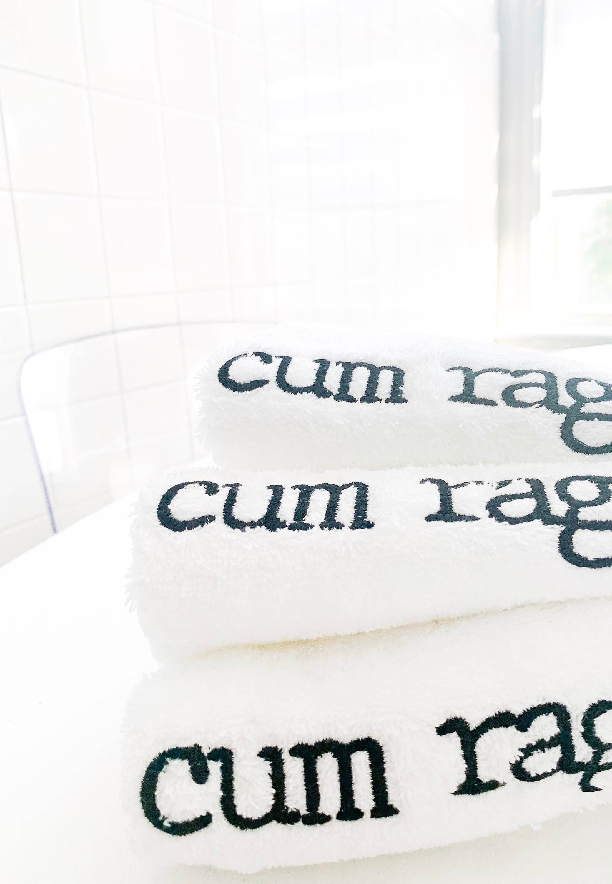Personalized Cum Rag Trio – Maureen's Custom Boutique