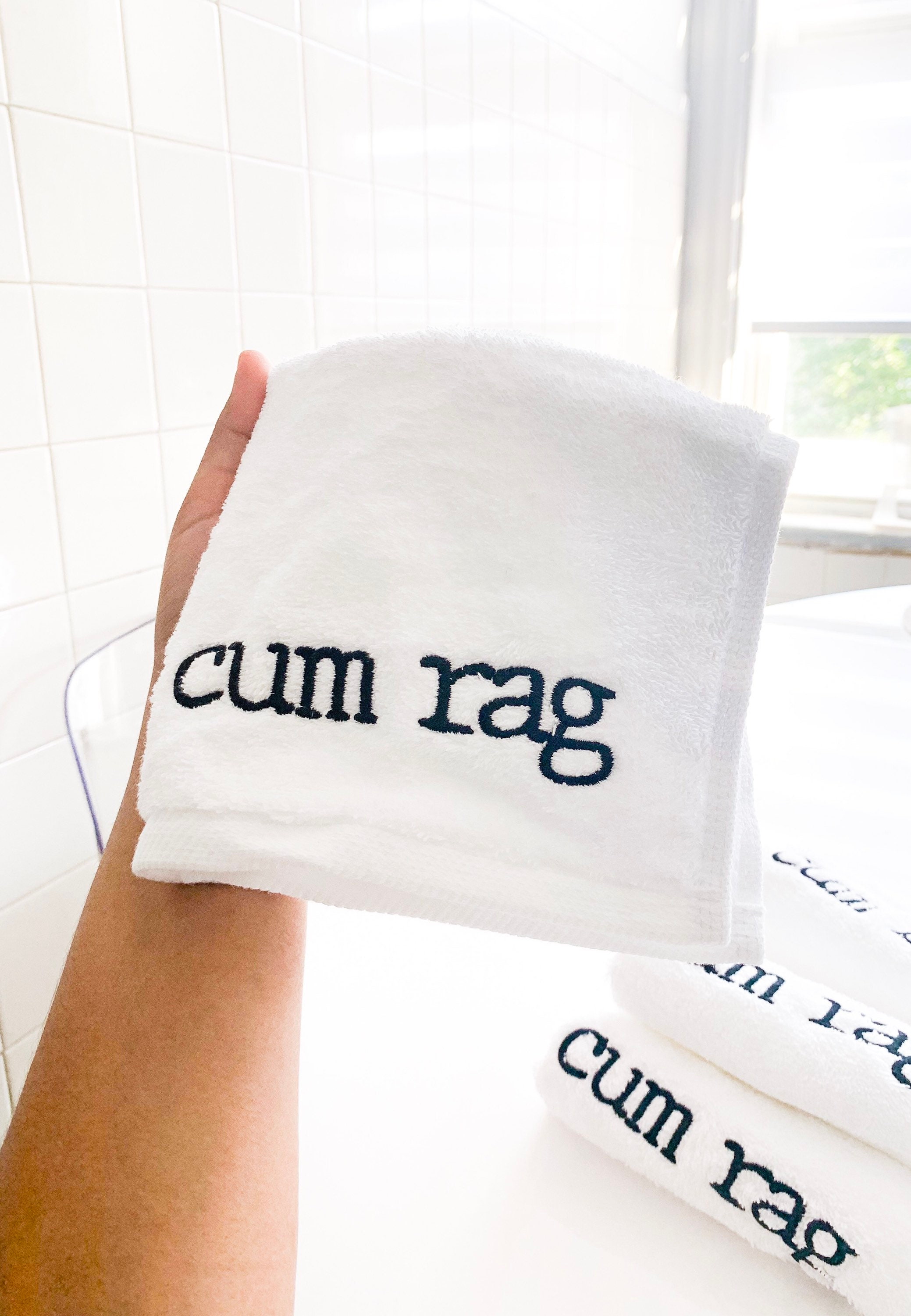Cum Rag Embroidered Cum Rag