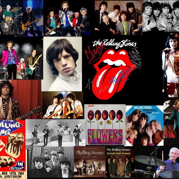 Blanket Rolling Stones 50x60 Fleece Concert Photos Portraits not just Album Covers Now and Then Early and Later Years