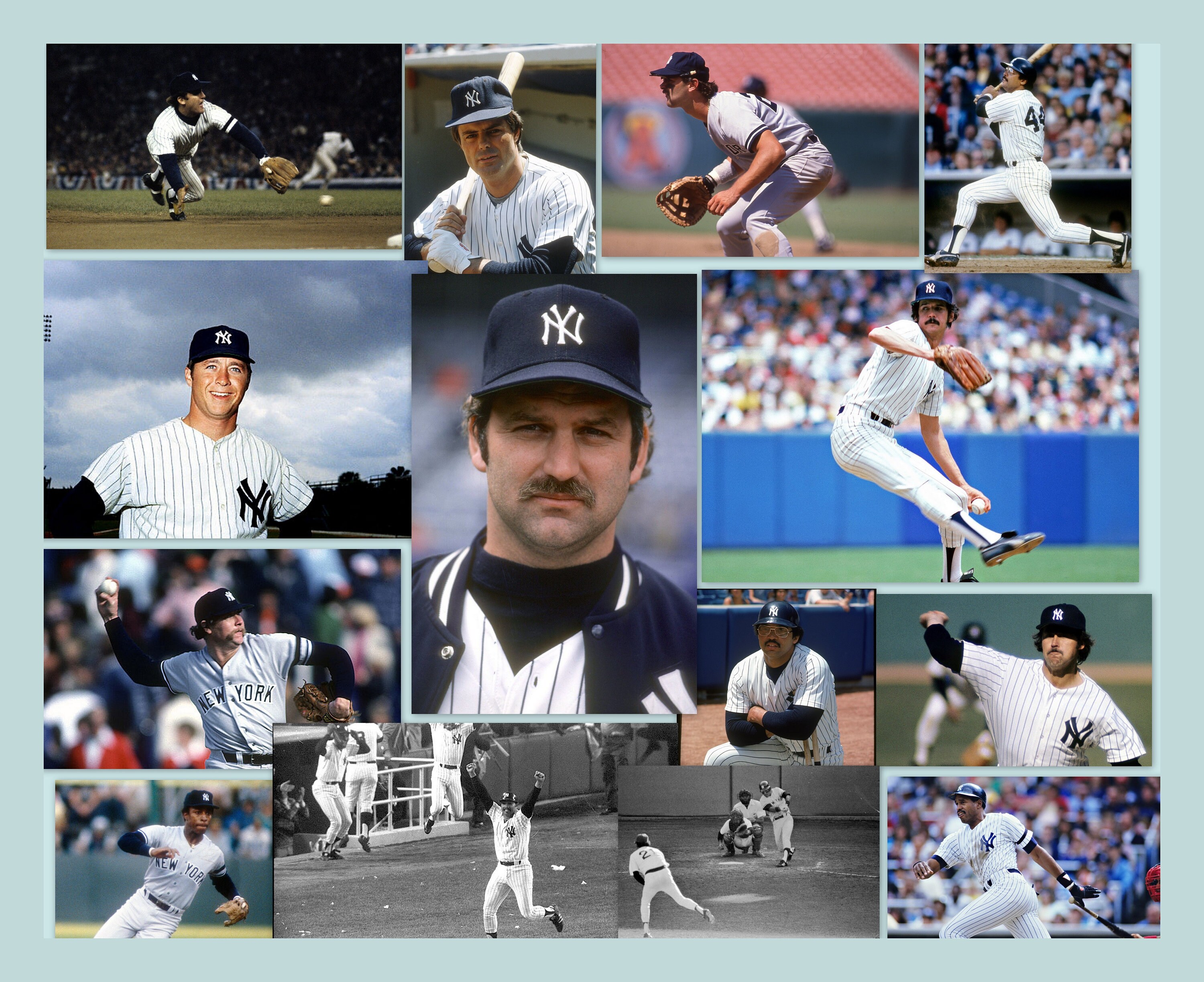 70s 80s NY Yankee Stars Tribute 16x20 Poster Print Collage All 