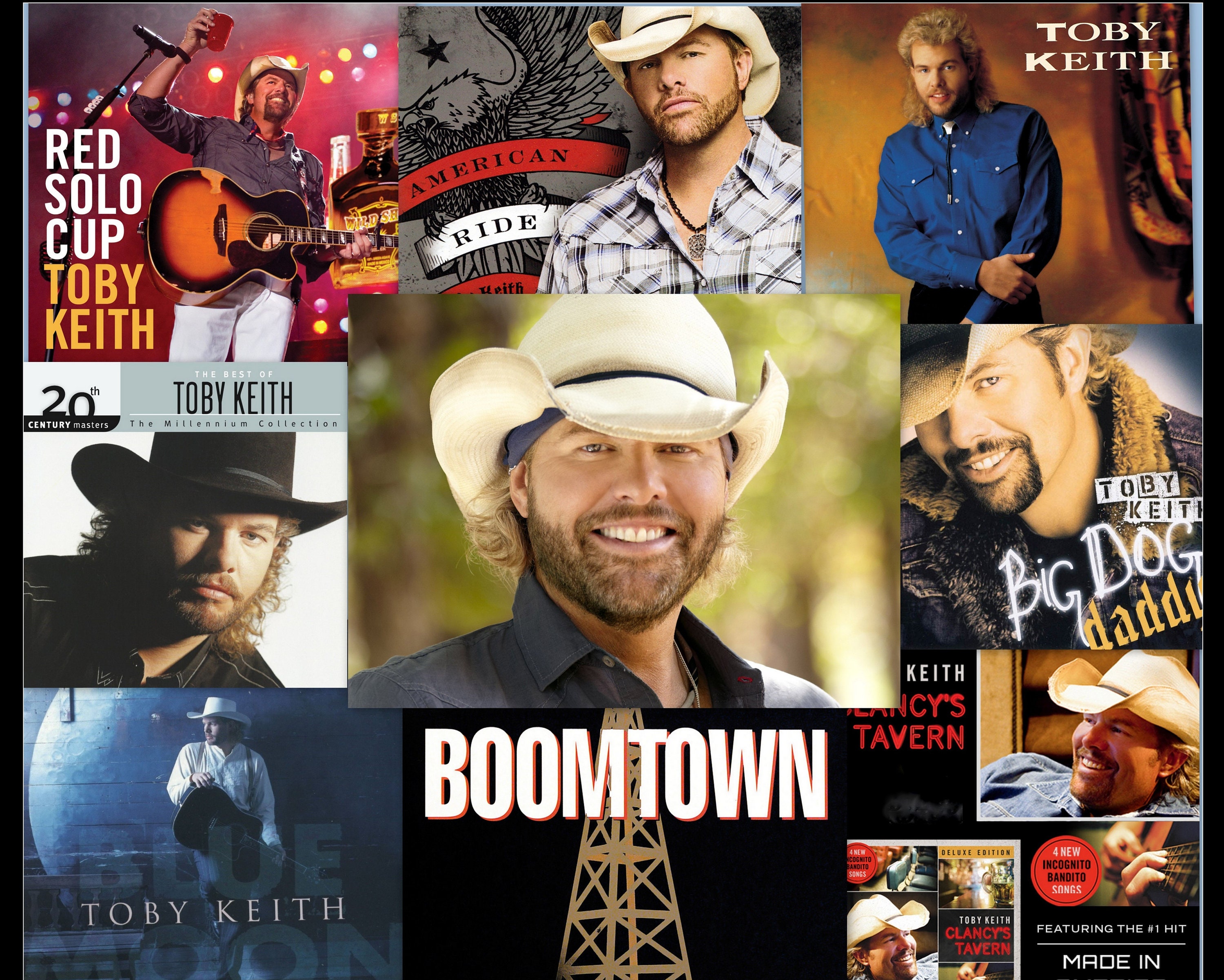 Toby Keith Tribute 16x20 Poster Print Collage All on 1 Concert Etsy