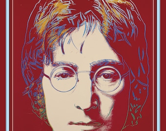 John Lennon Andy Warhol Style 24x36 Music Poster Beatles Pop Rock Home Decor 
