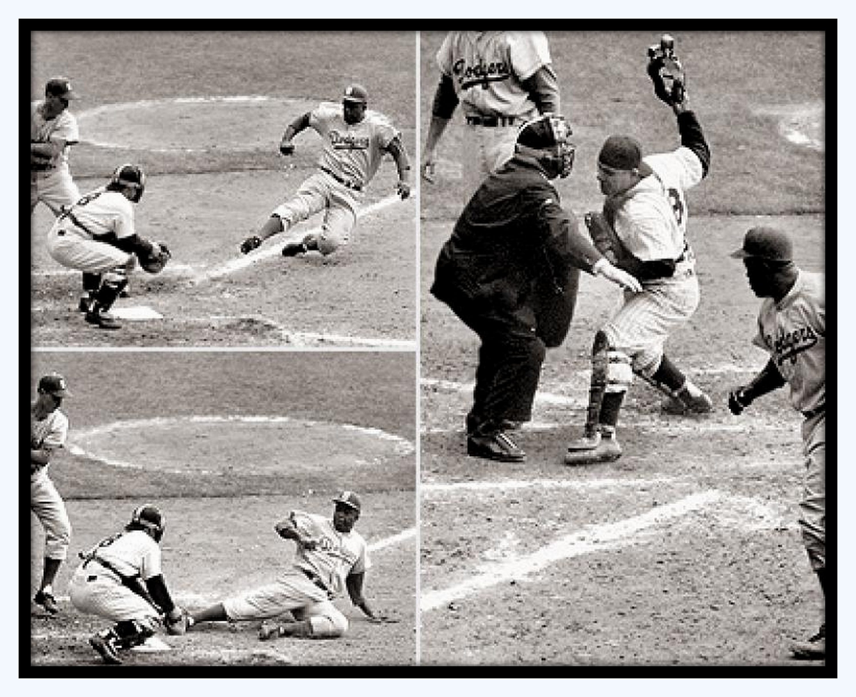 Jackie Robinson Stealing Bases