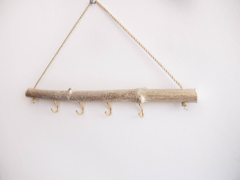 Gold Jewelry Holder for Wall Birch Branch Decor Hanging Etsy