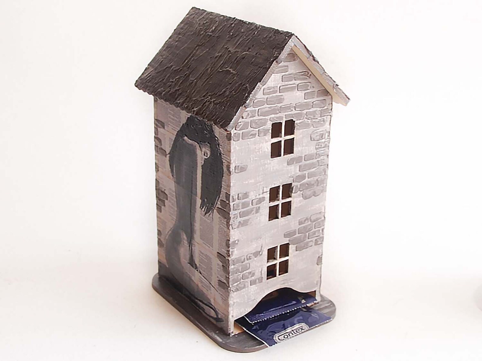 Condom Dispenser Wood House Hide Condom Holder for Shelf Etsy