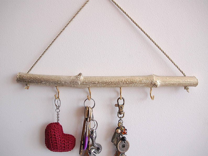Gold Jewelry Holder for Wall Birch Branch Decor Hanging Etsy
