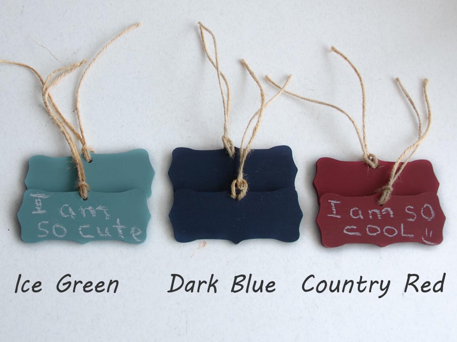 Mini etiquetas de pizarra Etiquetas de madera rústicas para | Etsy