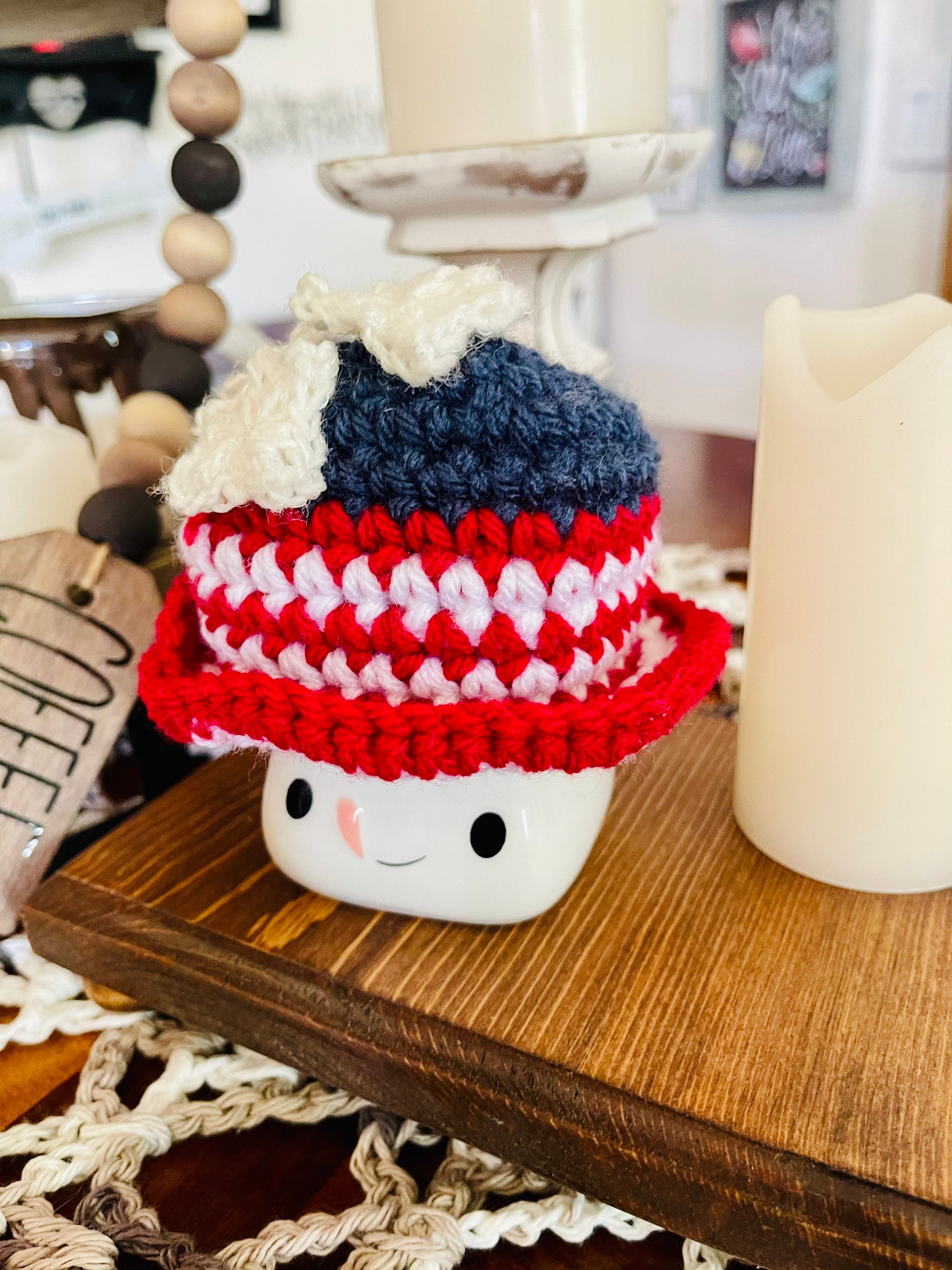 Patriotic Marshmallow Hat 4 of July Patriotic Marshmallow - Etsy UK