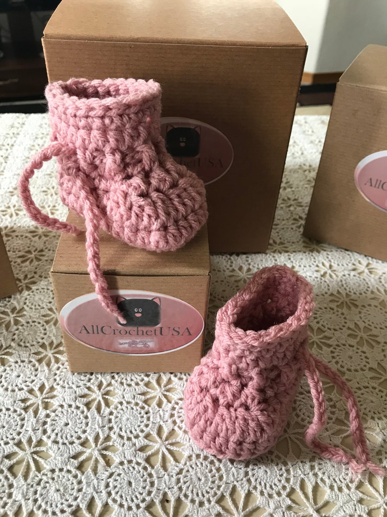 handmade baby booties