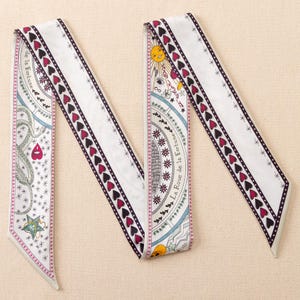 100% Mulberry Silk Scarf for Women Neck, Handbags,Bags, Purse, Hair Head Ribbon Skinny Scarf Silk Headband Scarf