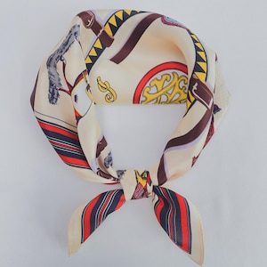 100% Mulberry Silk Scarf for Women Neck Head,Square Scarf 21&quot;x21&quot;for Hair Wrap for Bag,Small Hair Scarf Headscarf