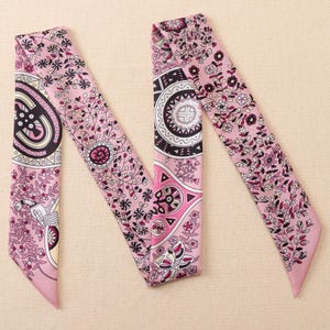 100% Maulbeerseide Schal für Frauen Hals, Handtaschen, Taschen, Geldbörse, Haar Kopf Band dünne Schal Seide Stirnband Schal