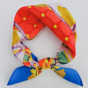 100% Mulberry Silk Scarf for Women,Silk Head scarf for Hair,Small Scarf 21&quot;x21&quot;for Bag,Square Scarf for Neck