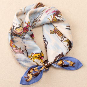 100% Mulberry Silk Scarf for Women Neck Head,Square Scarf 21&quot;x21&quot;for Hair Wrap for Bag,Small Hair Scarf Headscarf