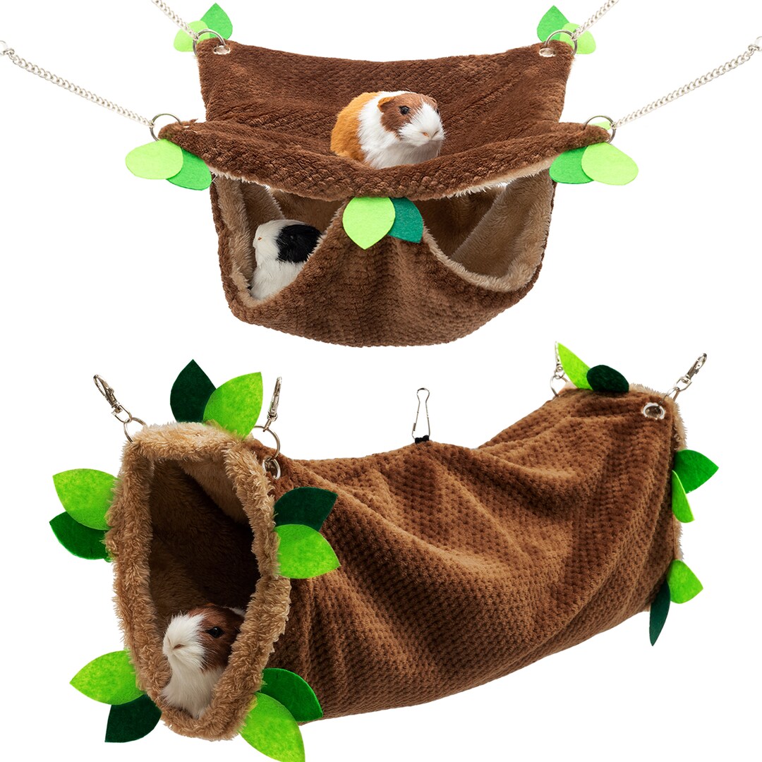 Gallery Detail: Guinea Pig Hideout Hanging Hammock Tunnel Set For Rat Guinea