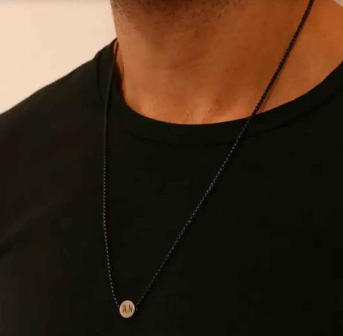 Men's Custom Necklace Men's Personalized Necklace Etsy